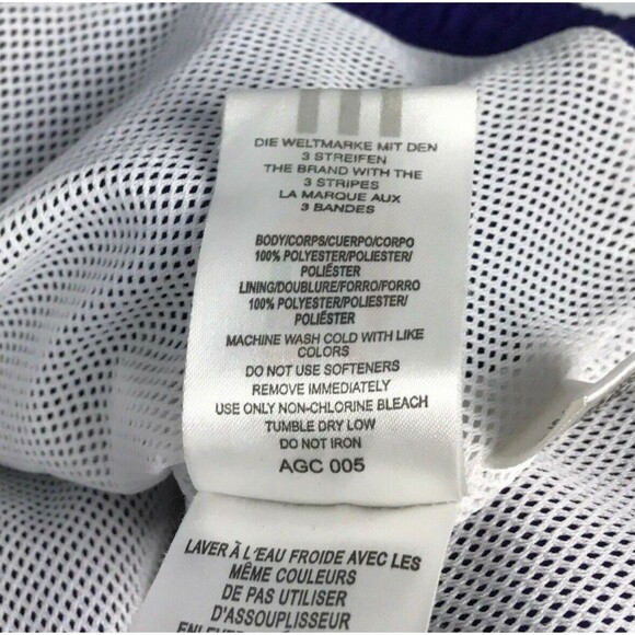 VTG Adidas Purple Activewear Alcorn Logo Sports Jacket Windbreaker Men's LARGE L - Picture 7 of 11